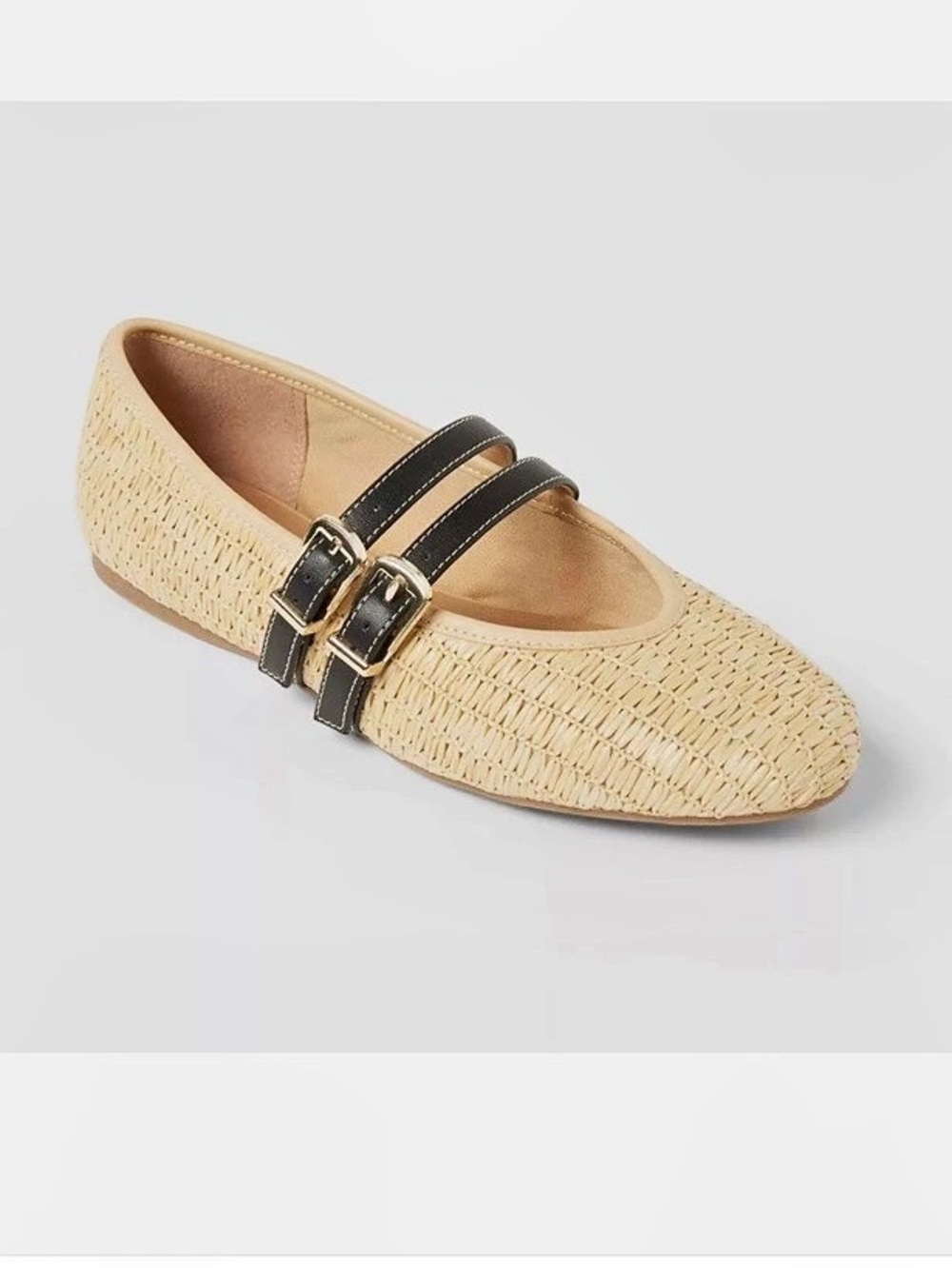 Universal Thread Women's Henrietta Shoes with Memory Foam Insole Ballet Flats